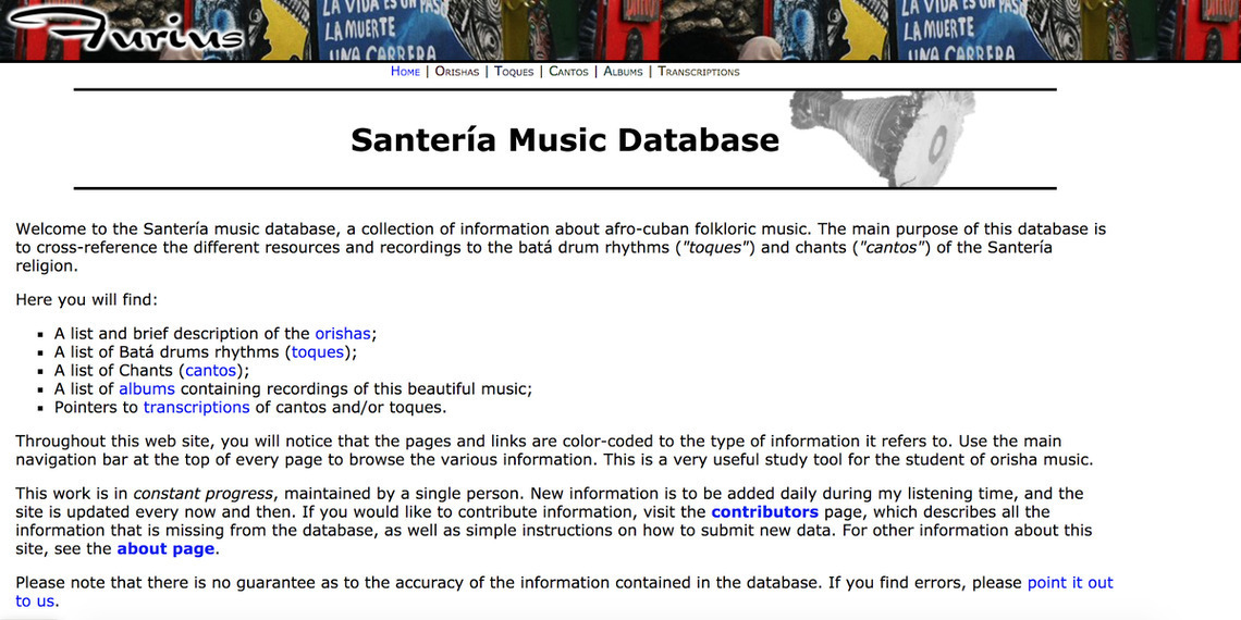 santería-music-database