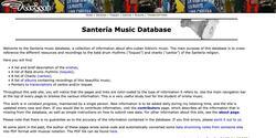 Santería Music Database